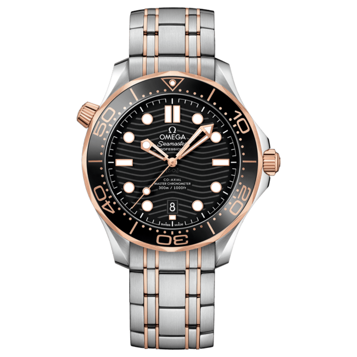 Omega Seamaster 300M Diver's Watch 42mm, stainless steel and Sedna™ gold case with Sedna gold bracelet