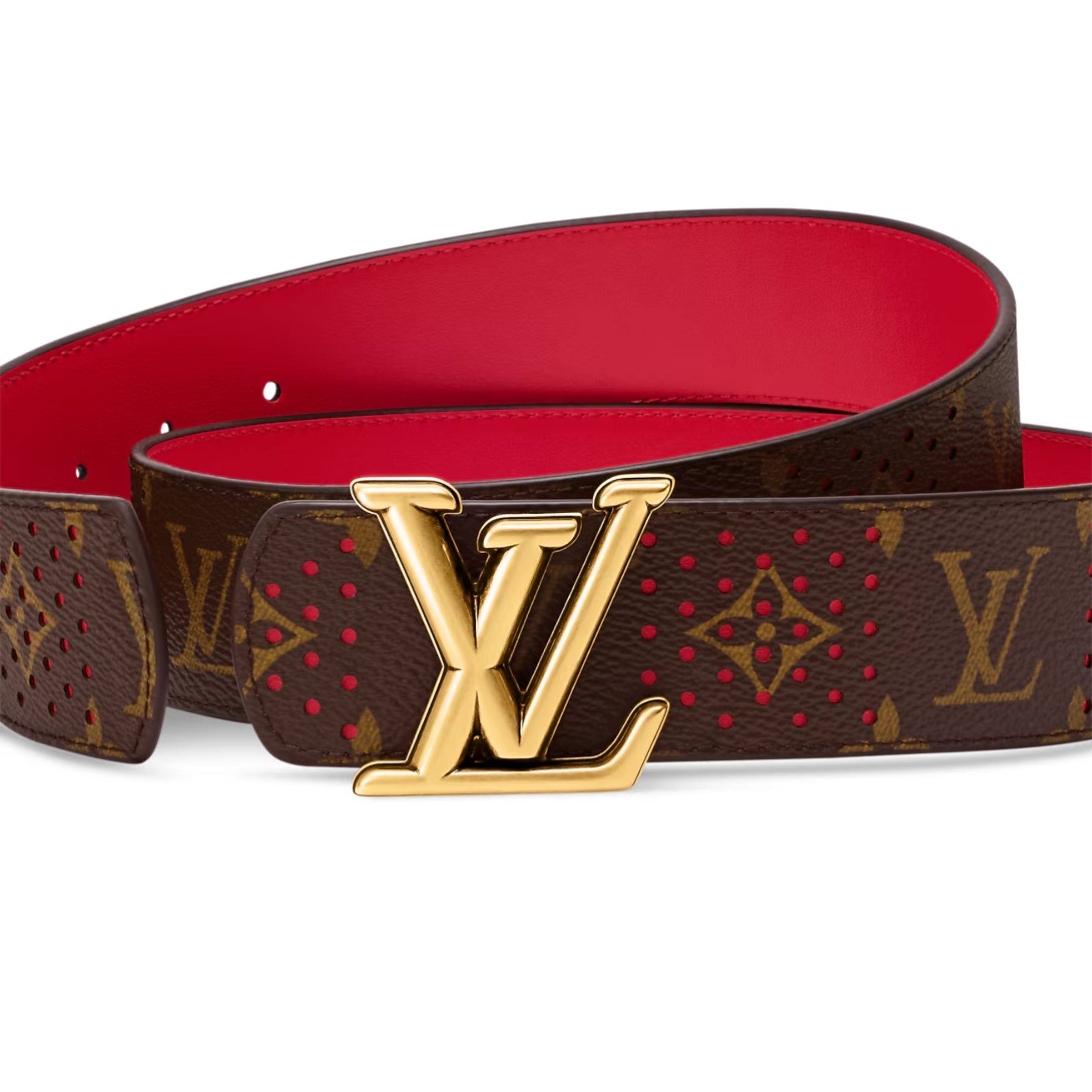 Lv Dimension Monogram Grid 40mm Reversible Belt M4910U