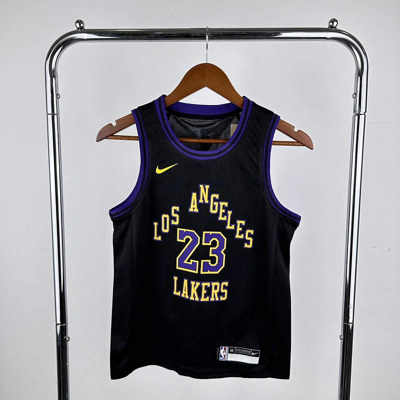 2024 NBA Lakers KIDS 23 JAMES Basketball Jersey