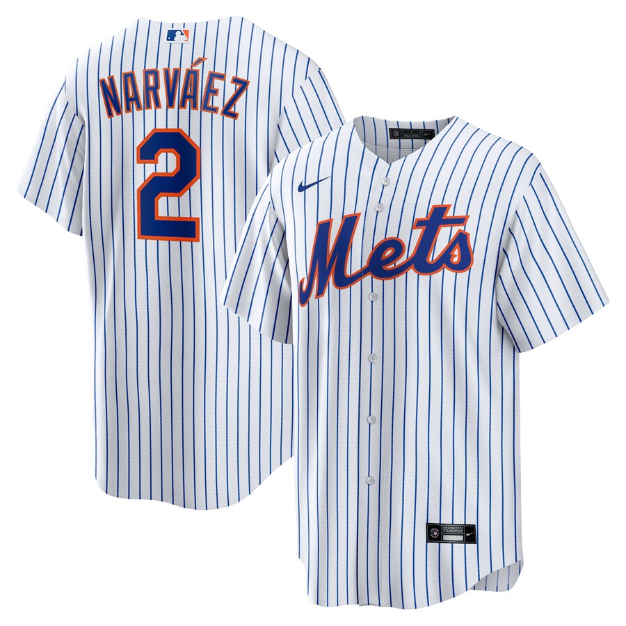 Omar Narvaez New York Mets Home Player Jersey White