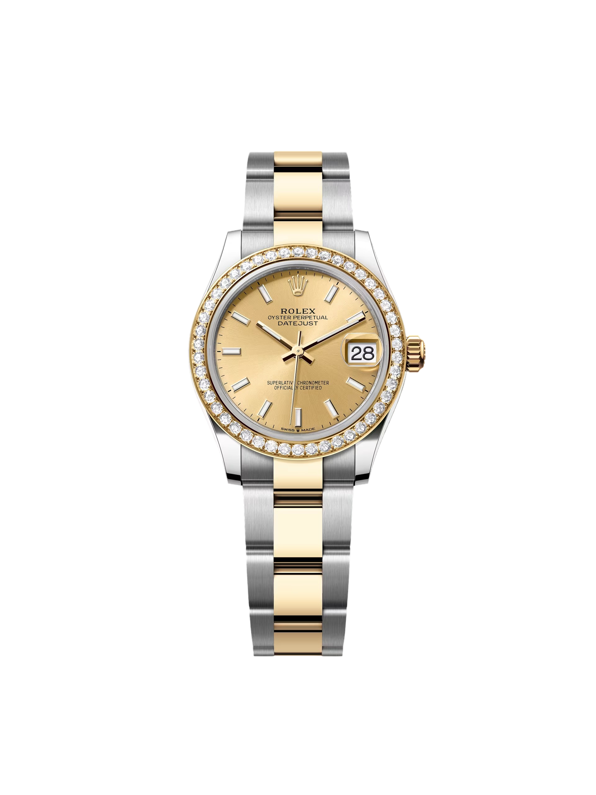 Rolex Datejust m278383-0013/0014  31mm Champagne Dial Oyster Bracelet