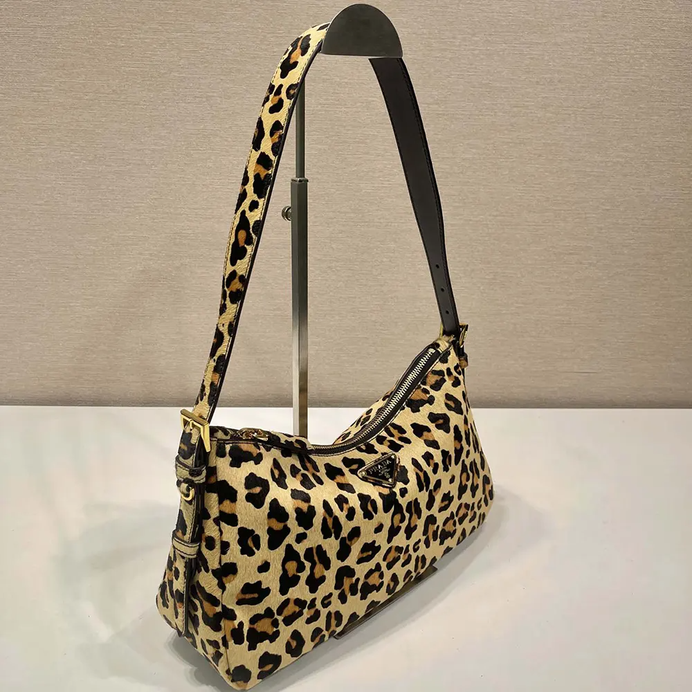 Prada Leopard Luxe Shoulder Bag 31cm