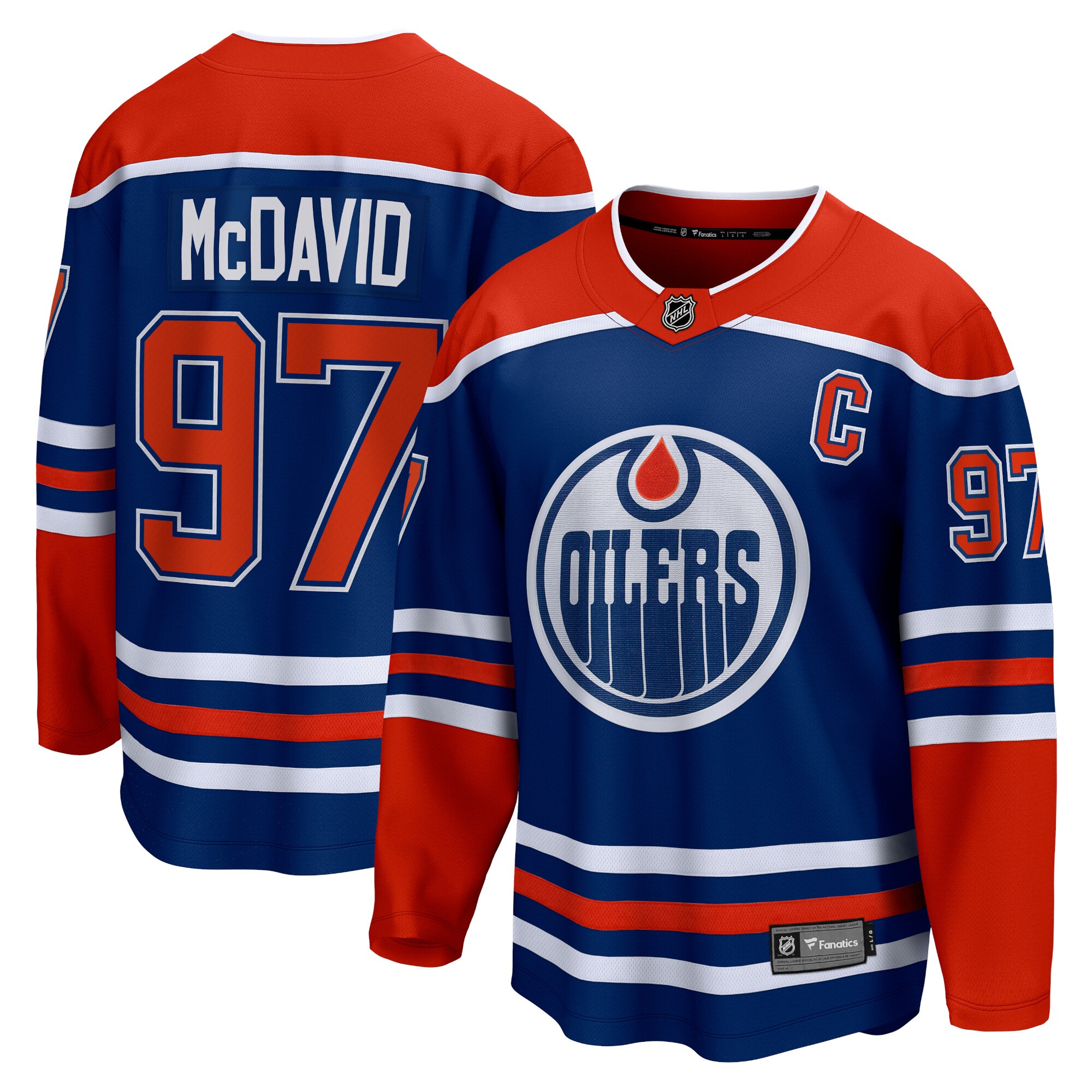 Connor McDavid Edmonton Oilers Fanatics Home Premier Breakaway Player Jersey – Royal