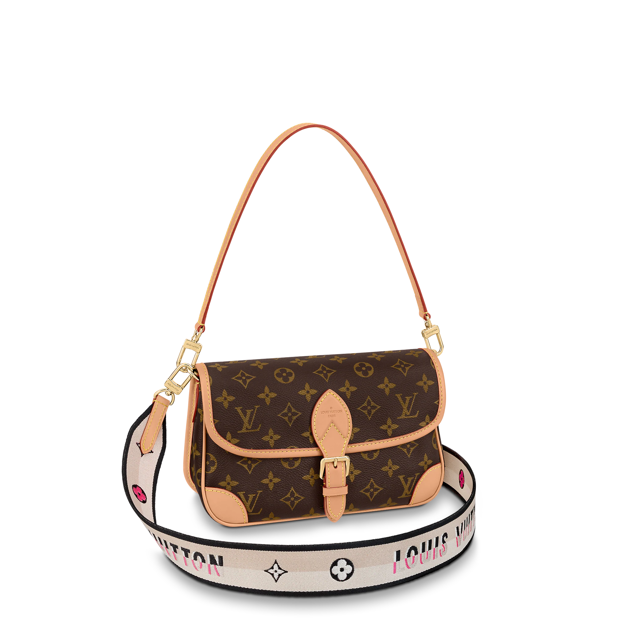 Louis Vuitton Diane Black 24cm/9.4in