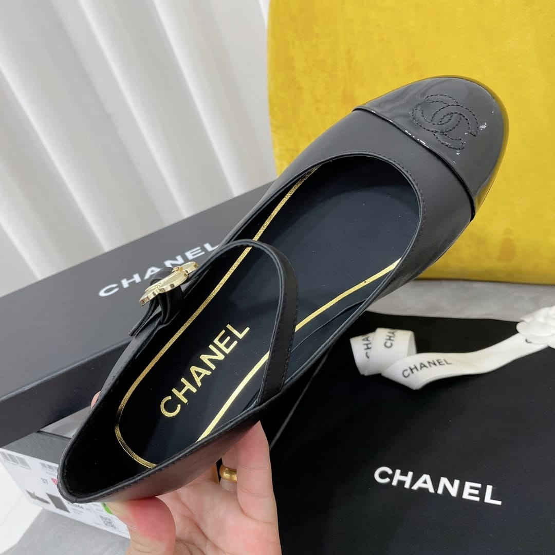 Chanel Mary Janes Black