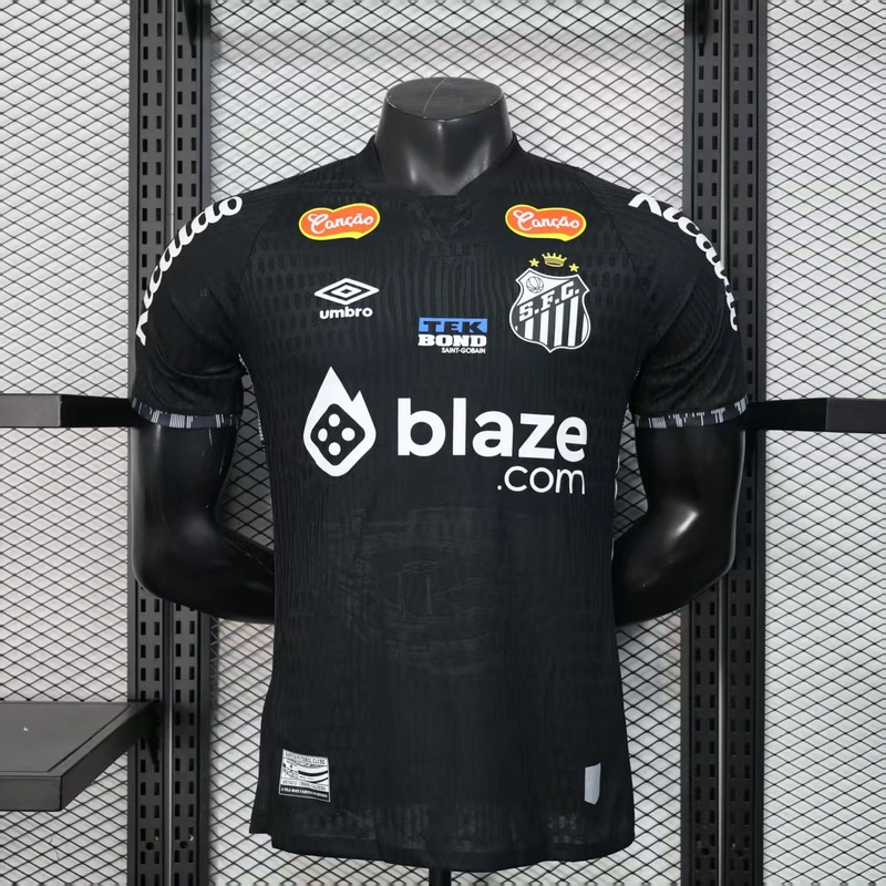 Player 2025-26 Santos Season Black Special Edition Football jersey