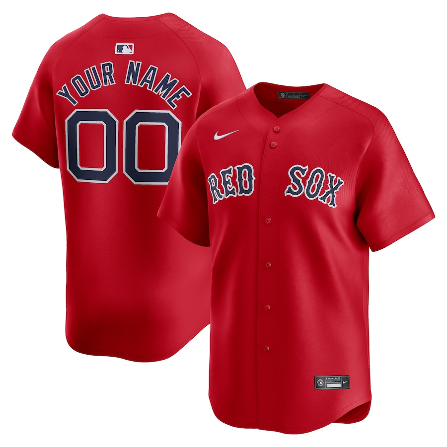 Boston Red Sox Alternate Limited Custom Jersey  Red