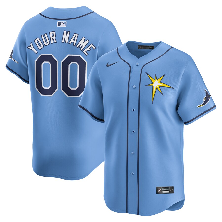 Tampa Bay Rays Alternate Limited Custom Jersey  Light Blue