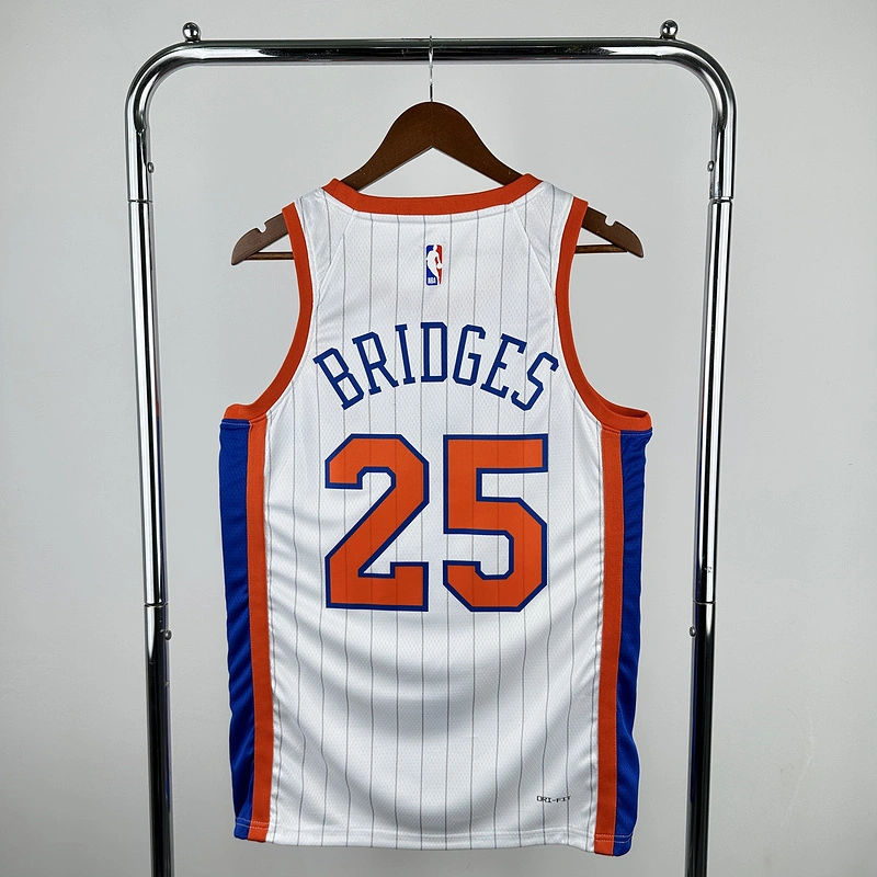 2025 NBA New York Knicks 25 BRIDGES Basketball Jersey