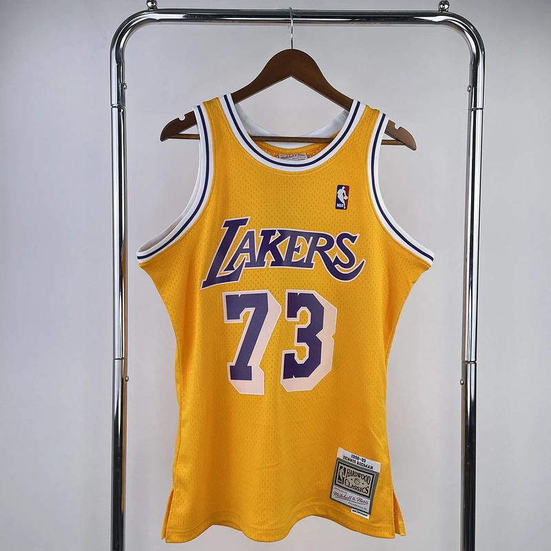 1998-99 NBA Lakers  73 RODMAN Basketball Jersey