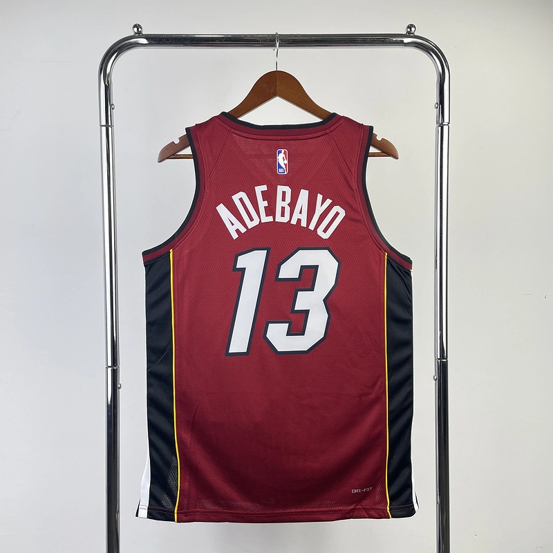 2023 NBA Miami Heat 13 ADEBAYO Basketball Jersey
