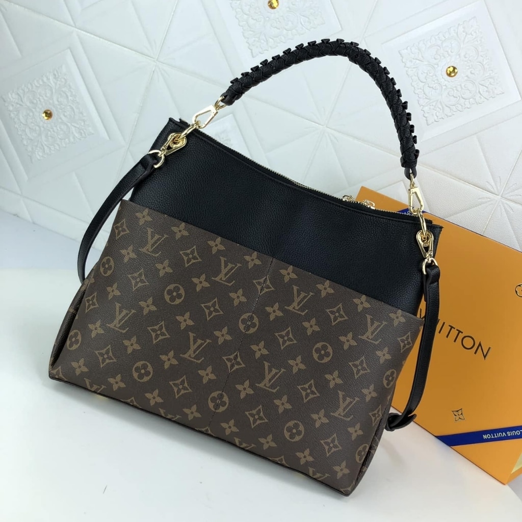 Louis Vuitton Maida Hobo Bag Monogram Canvas Black 32Cm