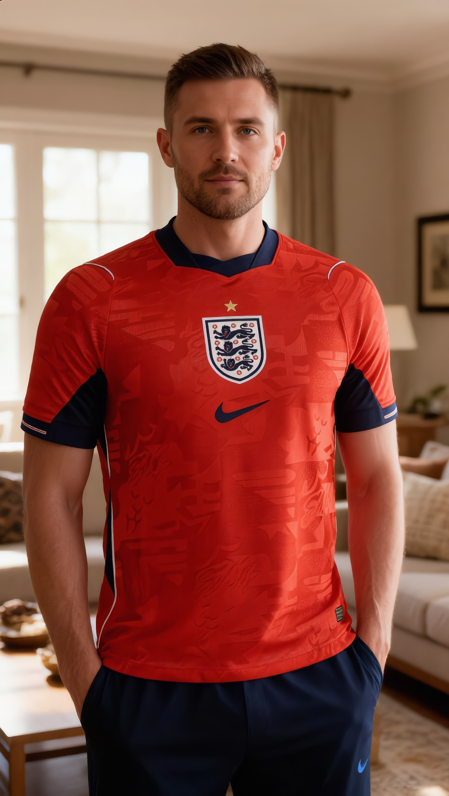 World Cup 2026 England Team Away Football Jersey Player Version - JerseyFun