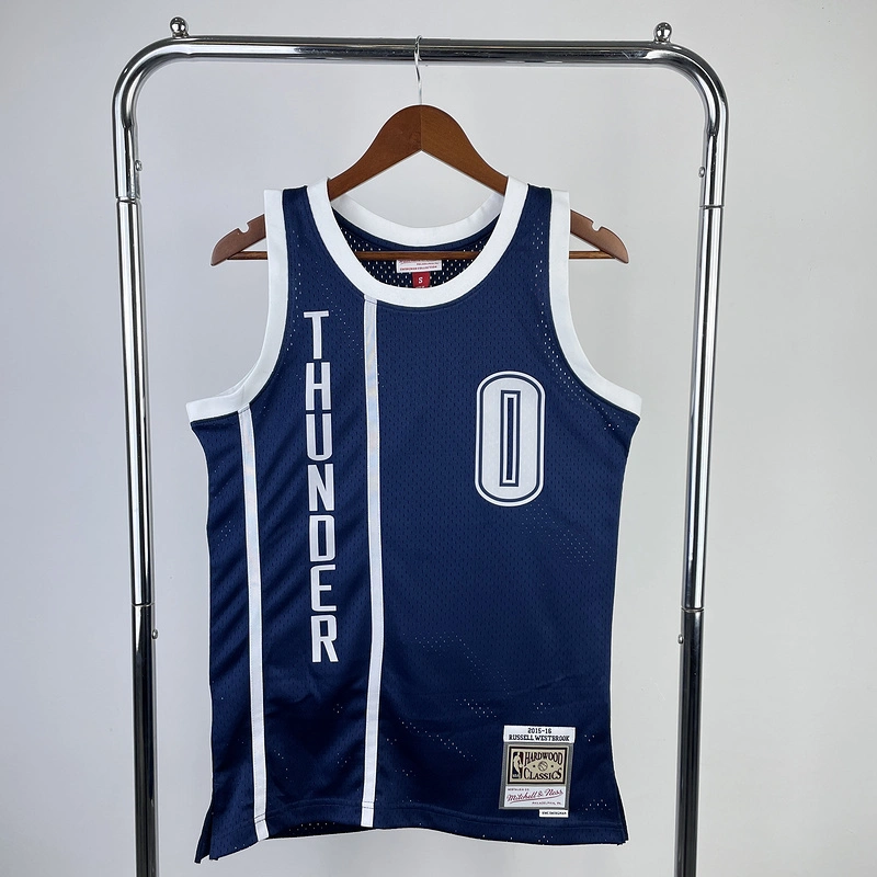 2015-16 NBA Oklahoma City Thunder 0 WESTBROOK Basketball Jersey