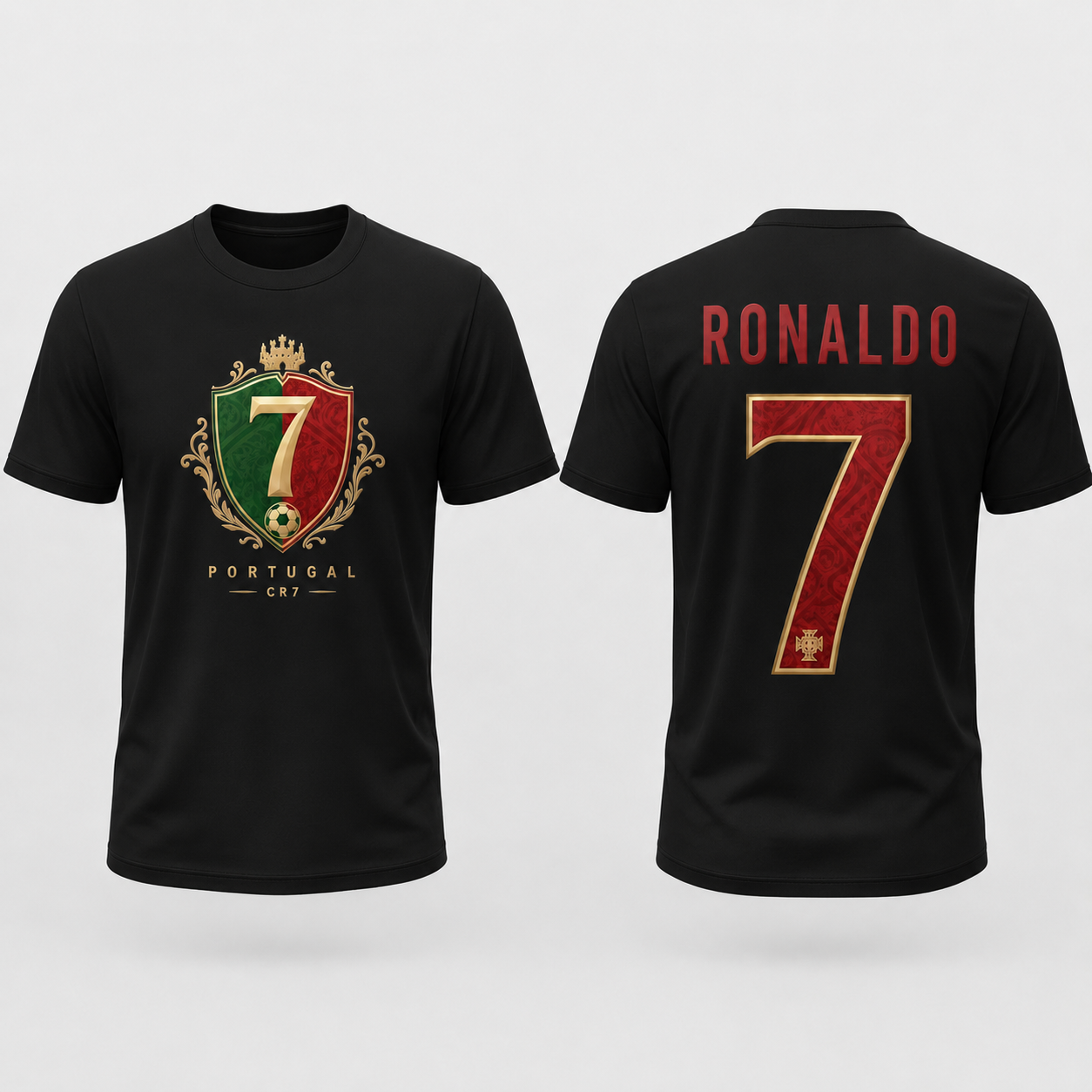 Cristiano Ronaldo Number Pure Cotton T-Shirt – Limited-Time Offer
