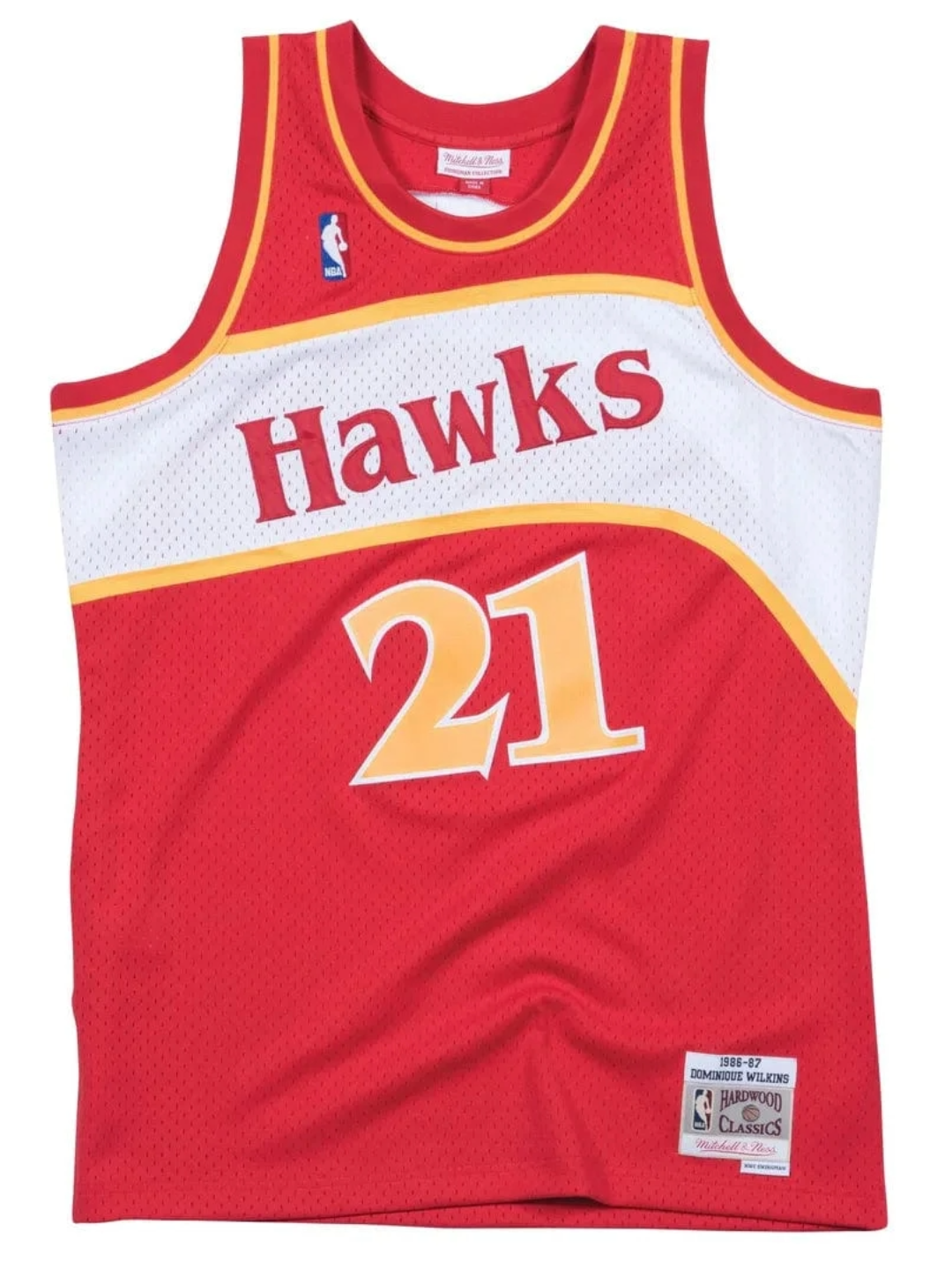 DOMINIQUE WILKINS ATLANTA HAWKS HARDWOOD CLASSICS THROWBACK SWINGMAN JERSEY