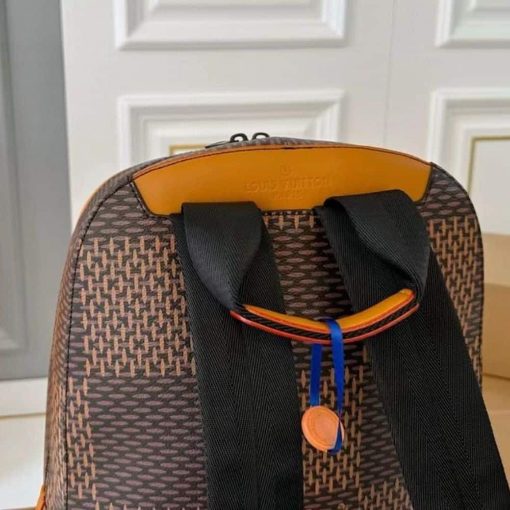 Louis Vuitton Nigo Monogram Reverse Canvas Backpack Brown 29Cm