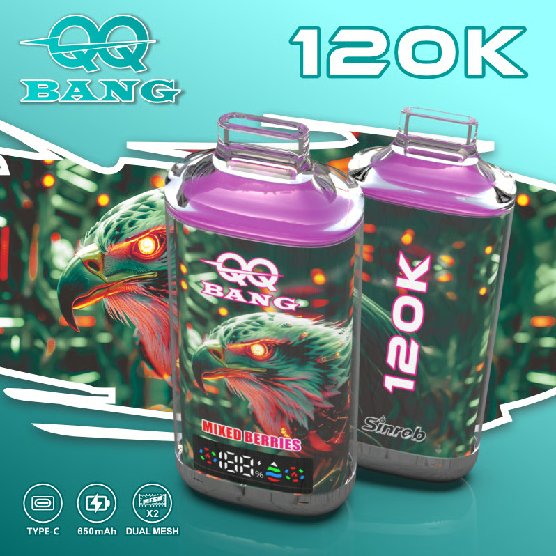 QQ BANG 120K Puffs Prefilled Hookah Vape |  Rechargeable