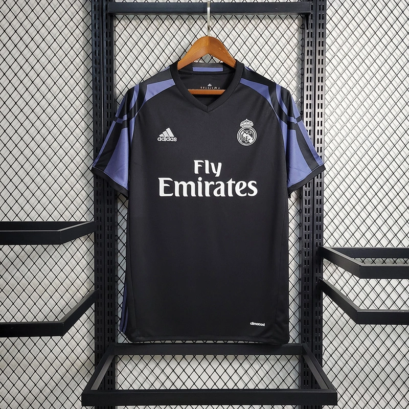 Retro 2016-17 Real Madrid Second Away Game RONALDO Benzema Bale Sergio Ramos ISCO KROOS Football jersey retro