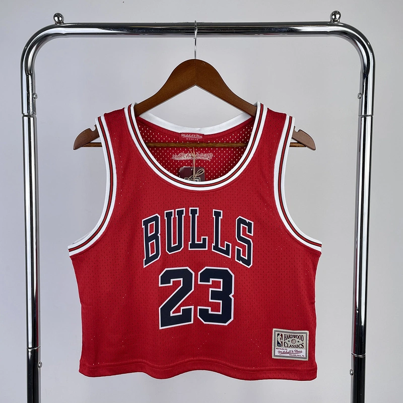 1997-98 NBA Chicago Bulls Woman 23 JORDAN Red Basketball Jersey