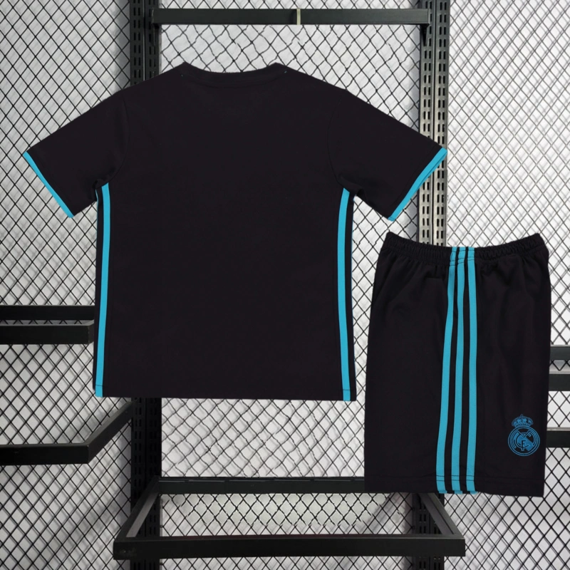 Retro 2017-18 Real Madrid Kids Away RONALDO Benzema BALE Sergio Ramos ISCO KROOS MODRIC