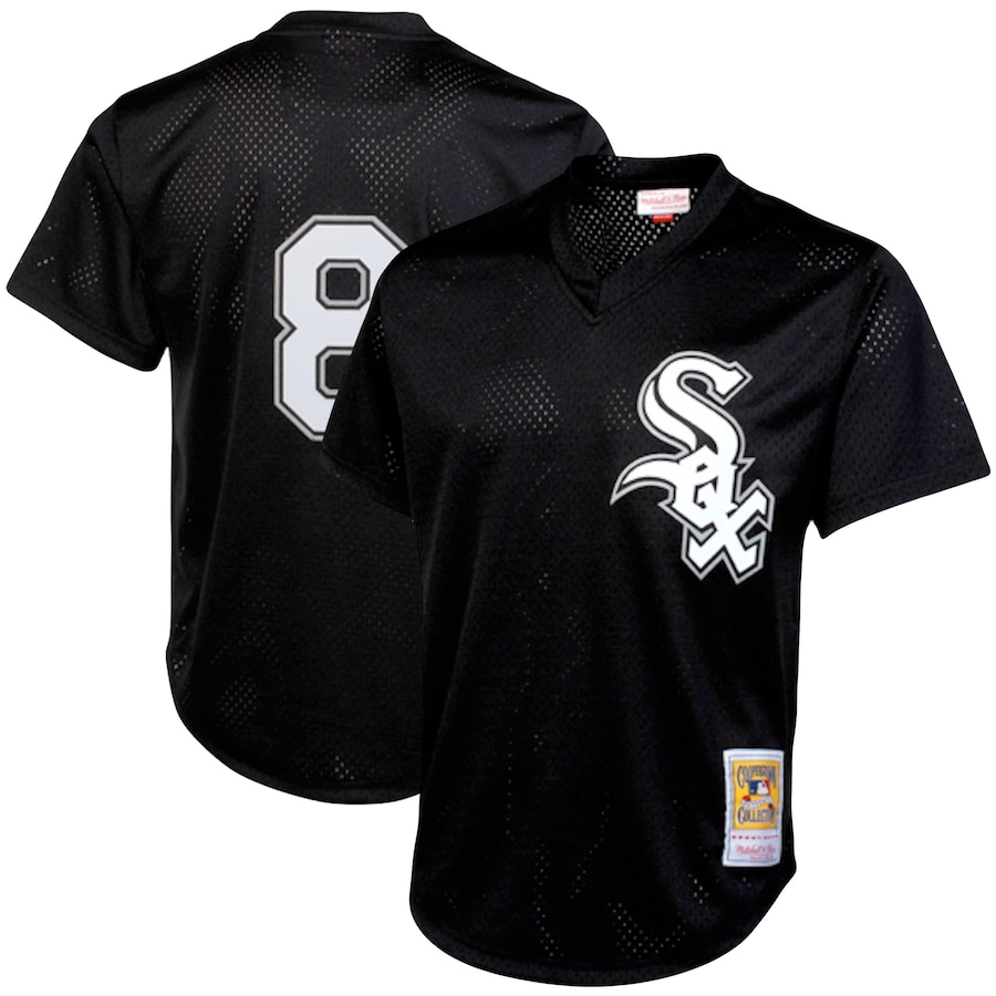 Bo Jackson Chicago White Sox Mitchell&Ness Cooperstown Collection Big&Tall Mesh Batting Practice Jersey Black