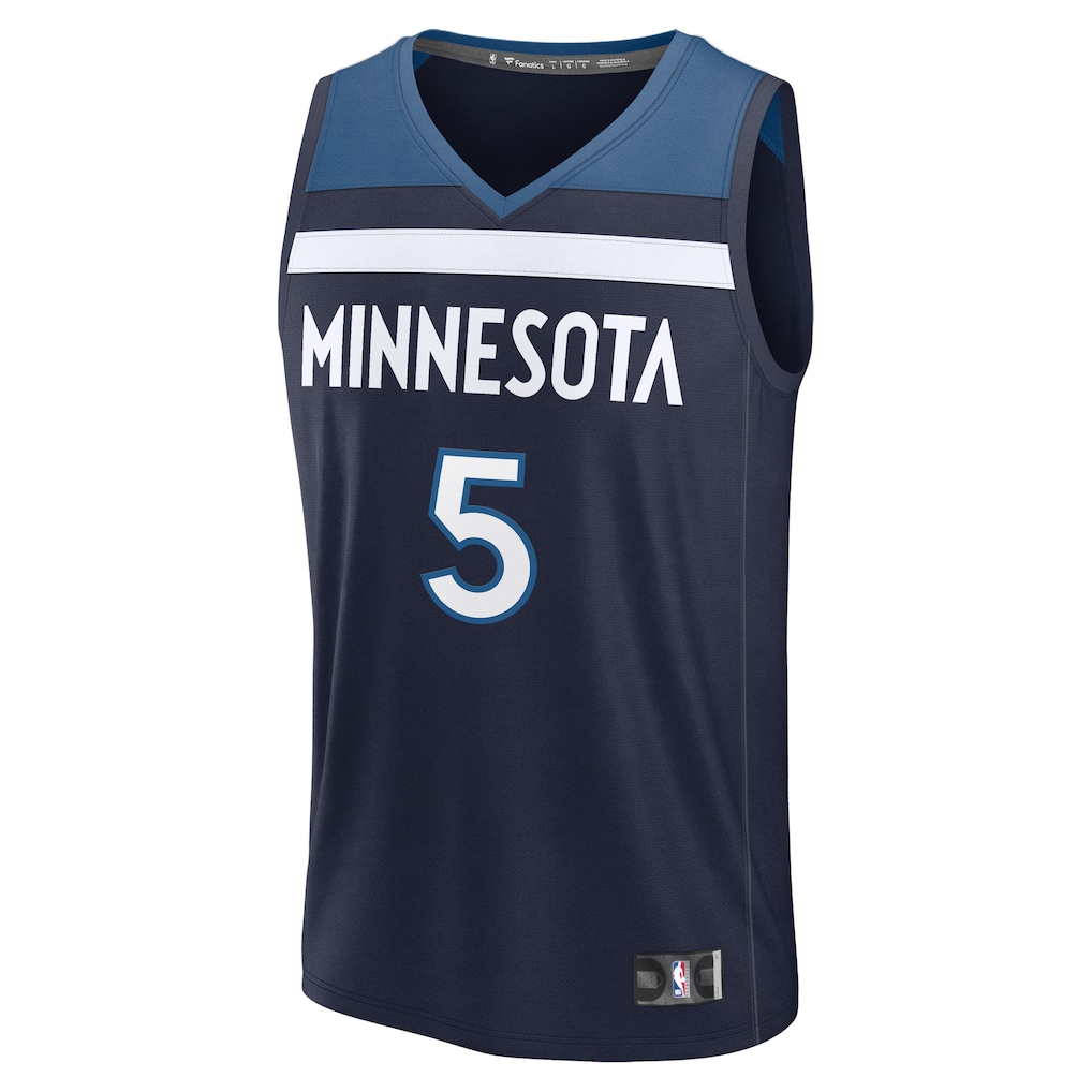 Men's Minnesota Timberwolves Anthony Edwards Fanatics Navy Fast Break Replica Player Jersey - Icon Edition