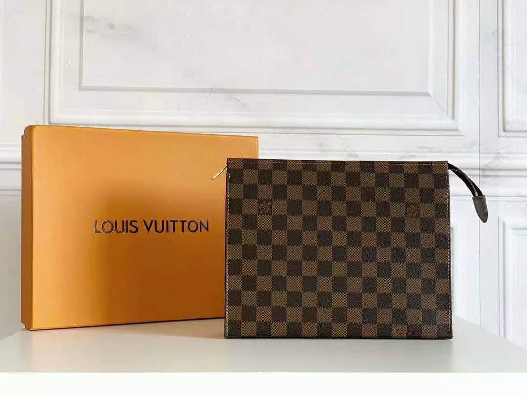 Louis Vuitton Pochette Voyage Damier Ebene 25Cm