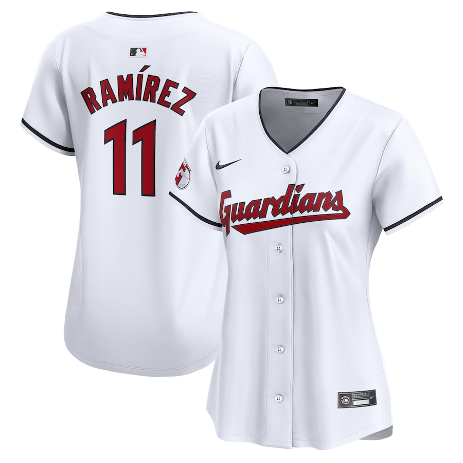 Jose Ramirez Cleveland Guardians Women's Home Limited Player Jersey White