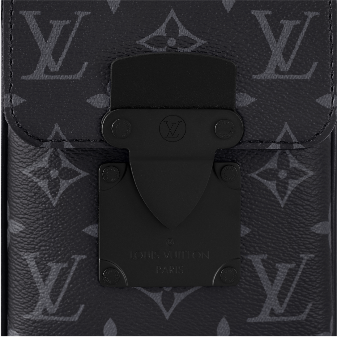 Louis Vuitton S-Lock Vertical Wearable Wallet Black 18Cm