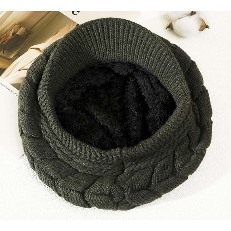 Wool Knit Hat with Visor