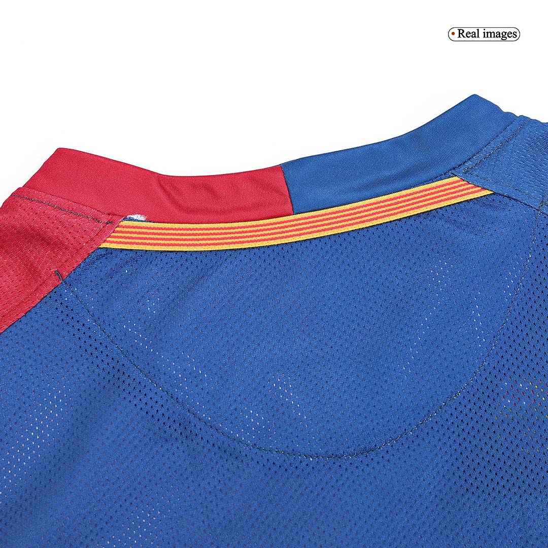 MESSI #10 Barcelona 2008/09 Home Long Sleeve Retro Soccer Jersey - UCL Final