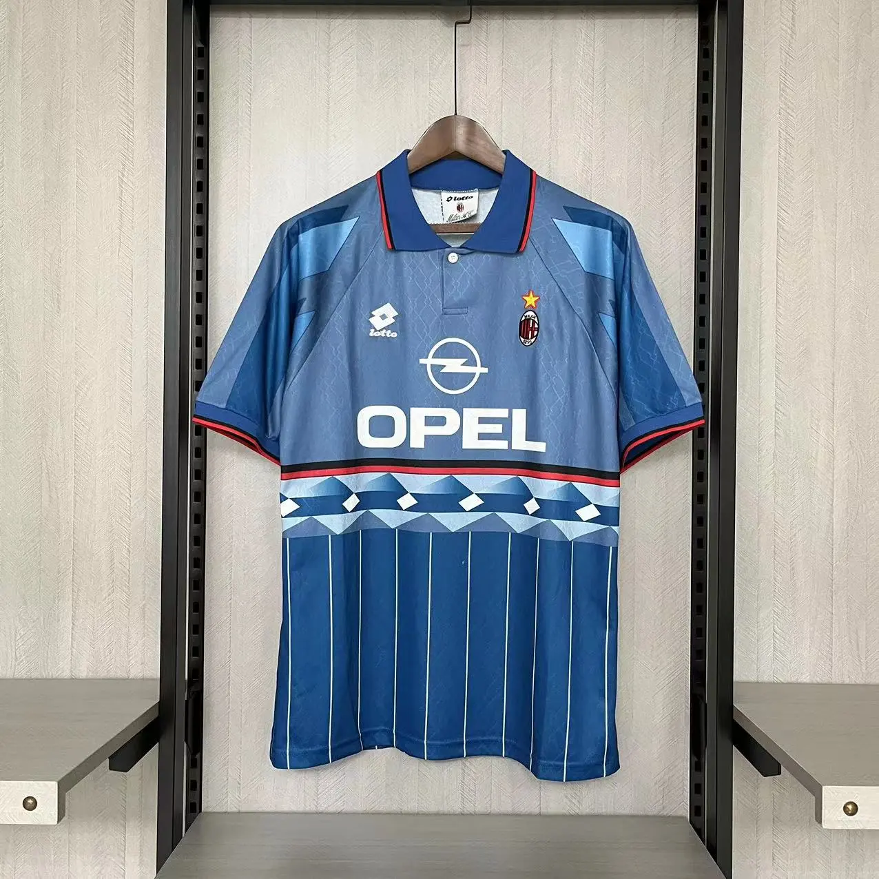 Retro 1995-96 AC Milan away BAGGIO BARESI VIEIRA  ALBERTINI Football jersey