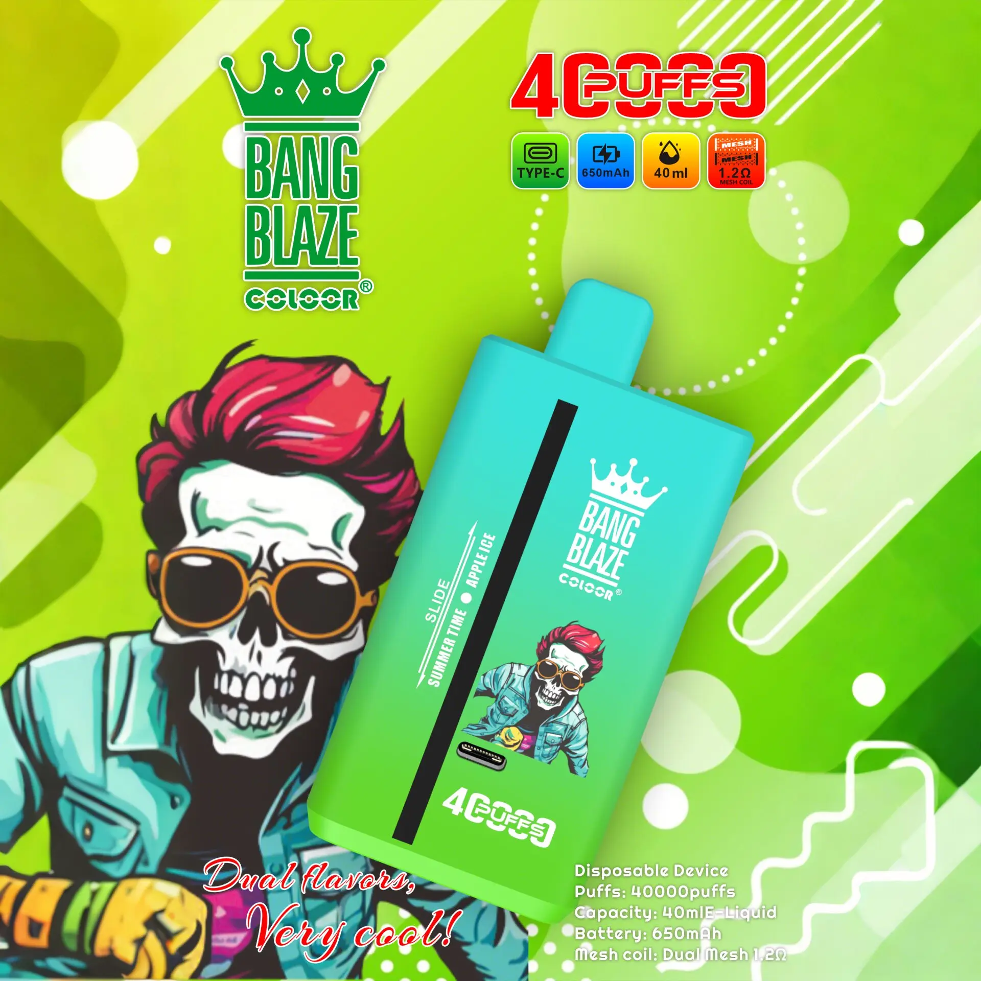 Bang Blaze 40K Double Taste Disposable Vape(3 pieces)