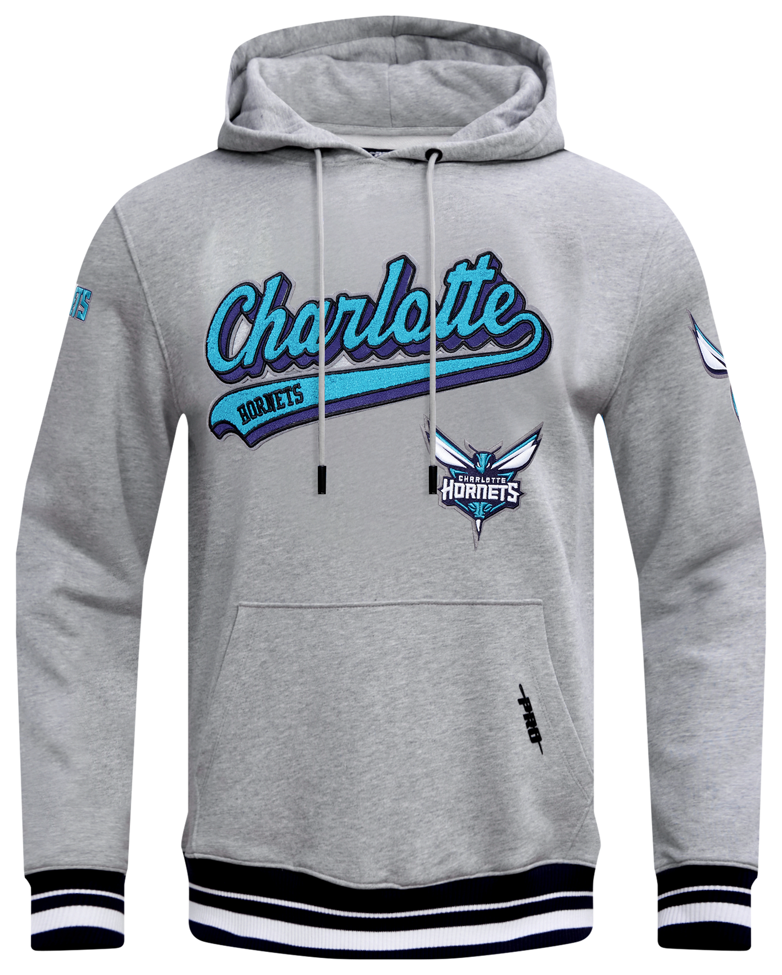 Pro Standard Hornets Script Fleece P/O Hoodie