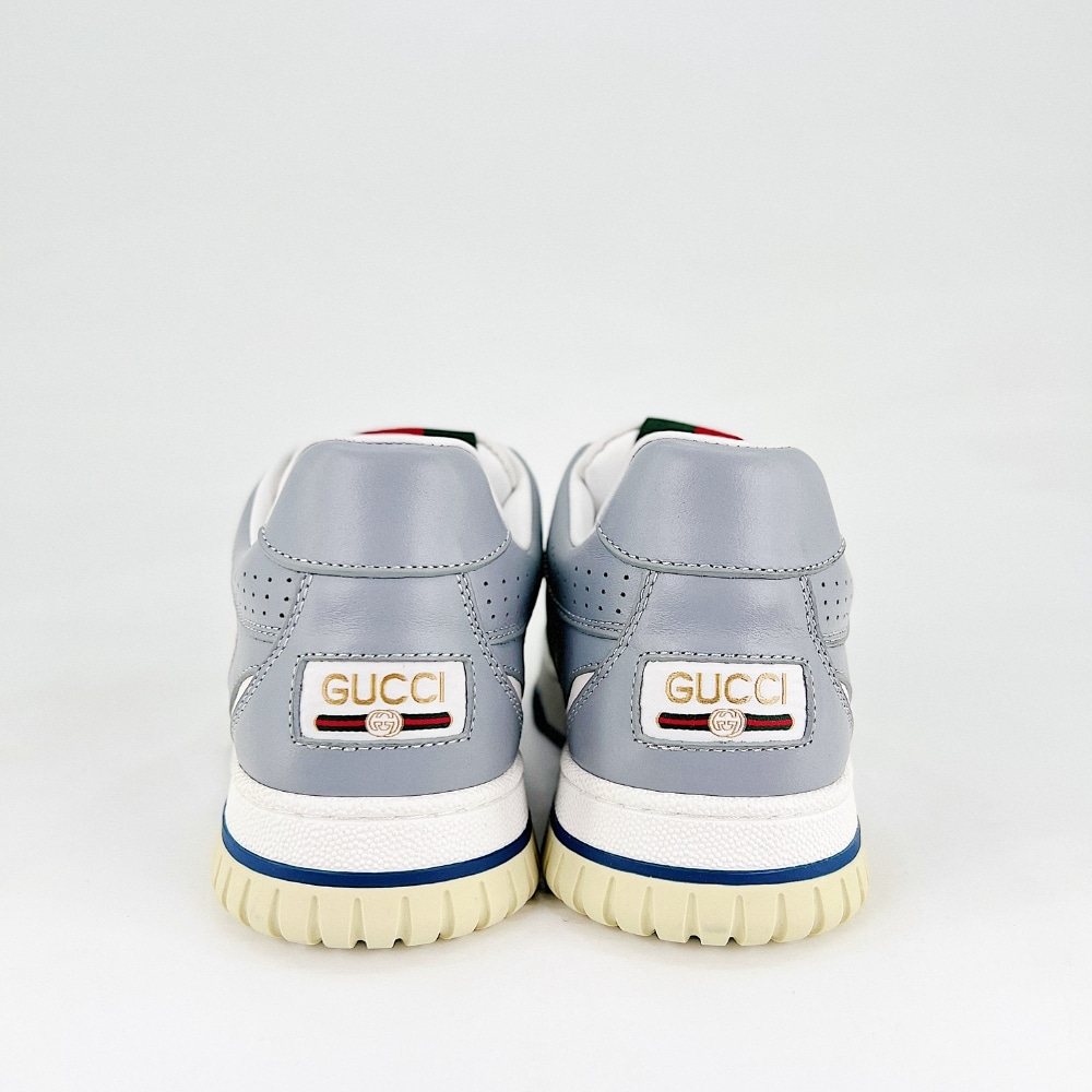 Gucci Men’S Gucci Re Web Sneaker White And Grey 786186 Aadj9 1645