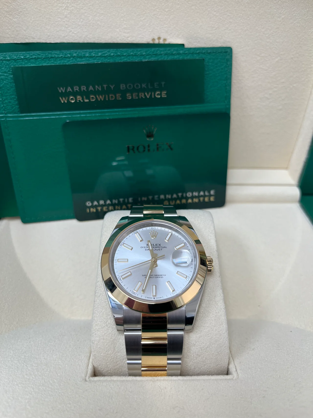 【Super Clone】RLX Datejust 41mm 126303 Silver Index Oyster Steel and Yellow Gold Mens Watch