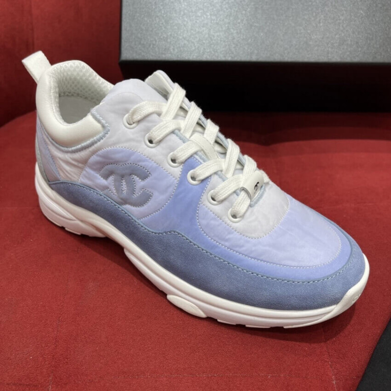 Chanel Wmns Suede Sneakers Sky Blue G37136