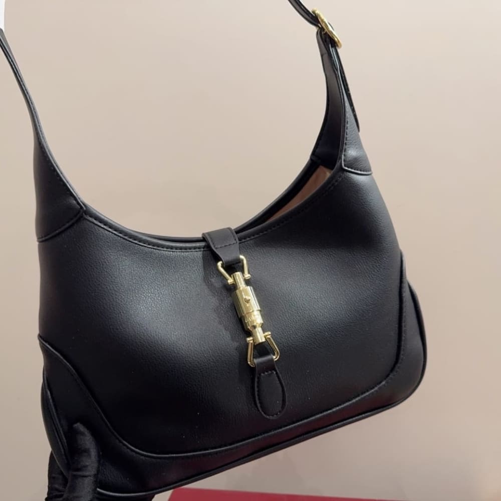 Gucci Jackie 1961 Medium Shoulder Bag Black 31Cm 863136 AAGDJ 1000