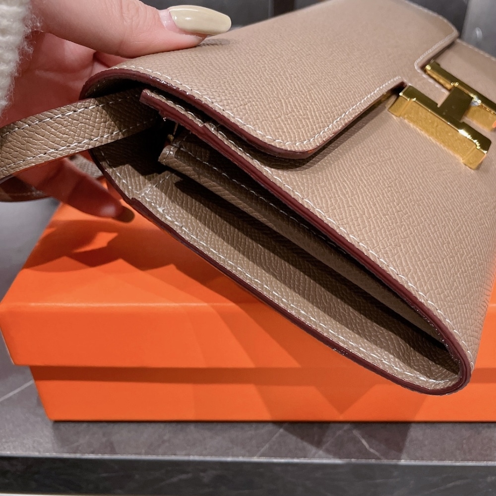 Hermes Constance To Go Epsom Etoupe 21Cm