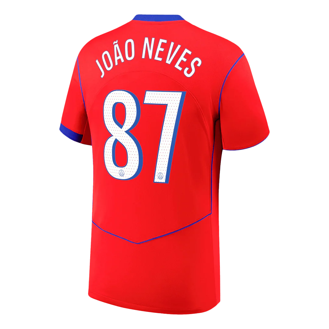 JOÃO NEVES #87 PSG Third Away Soccer Jersey 2025/26
