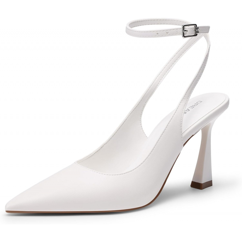 Women's Slingback Heels Pointed Toe Block