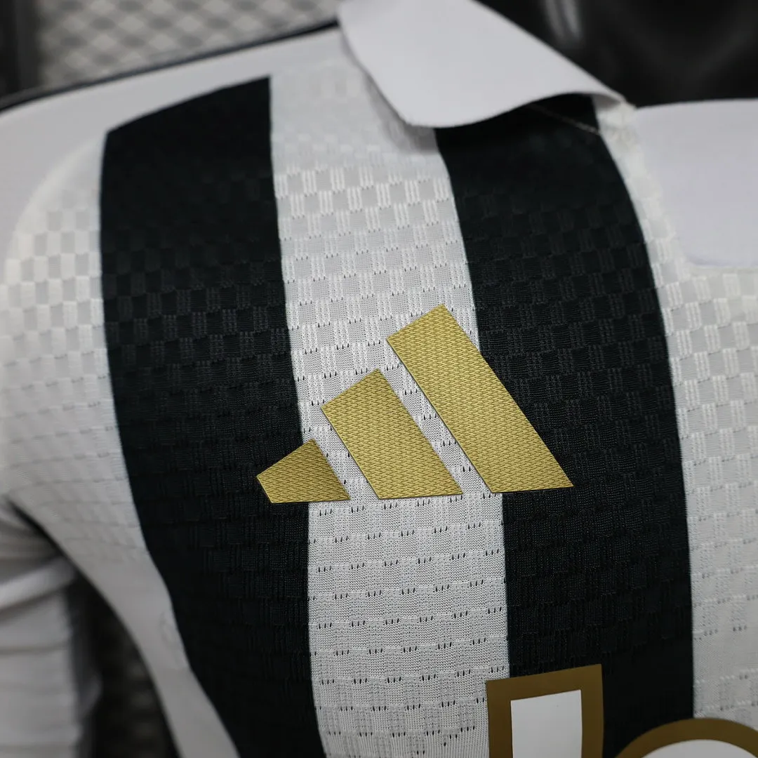 2026/27 Serie A Juventus Team Home Football Jersey Player Version Long Sleeves - JerseyFun
