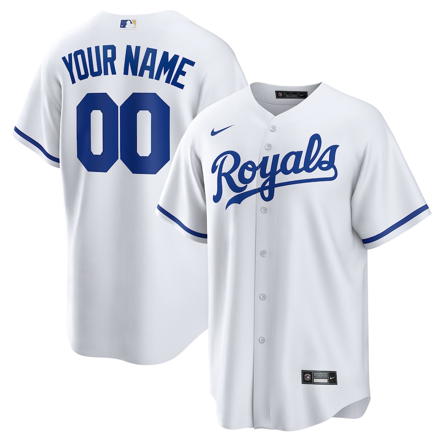 Kansas City Royals Custom Jersey White