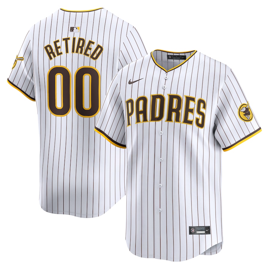 San Diego Padres Home Limited Pick-A-Player Retired Roster Jersey White