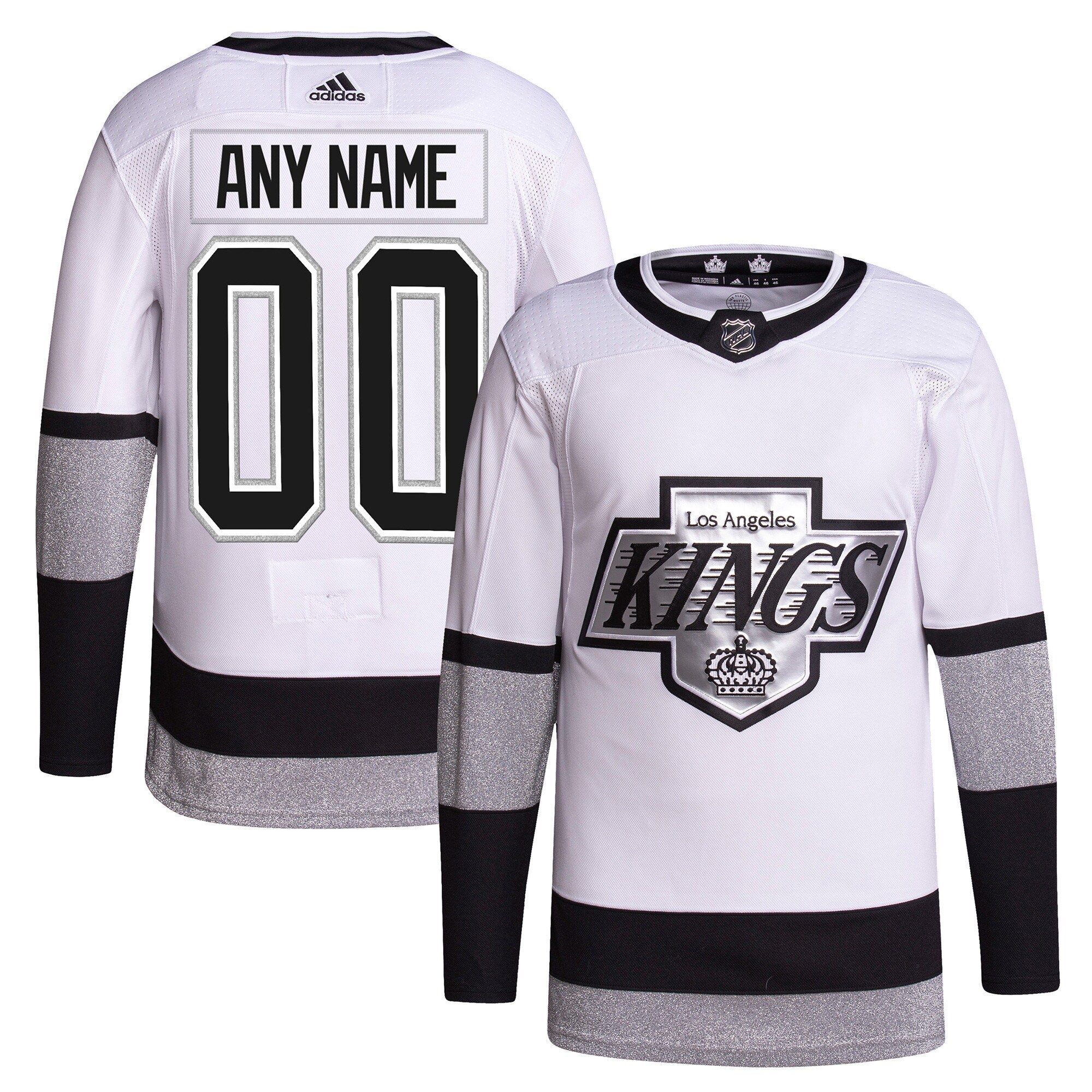 Los Angeles Kings adidas  Alternate 2021/22 Primegreen Authentic Custom Jersey – White
