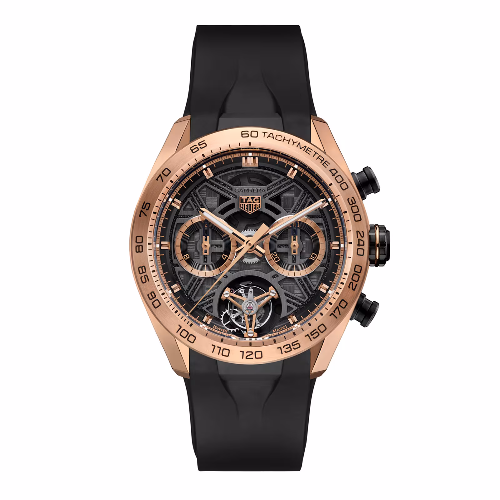 TAG Heuer Carerra Chronograph Tourbillon Extreme Sport 44mm Mens Watch Grey CBU5050.FT6273