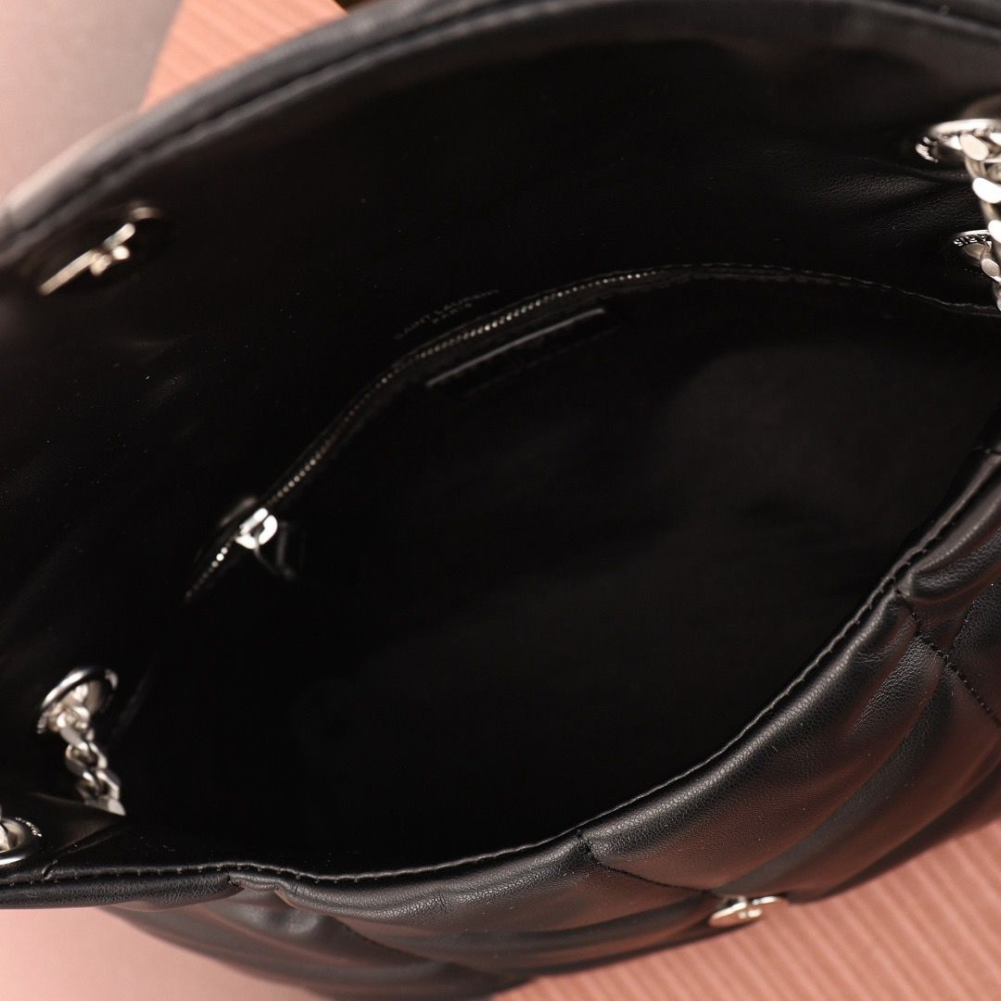 Saint Laurent Puffer Medium Chain Bag In Quilted
