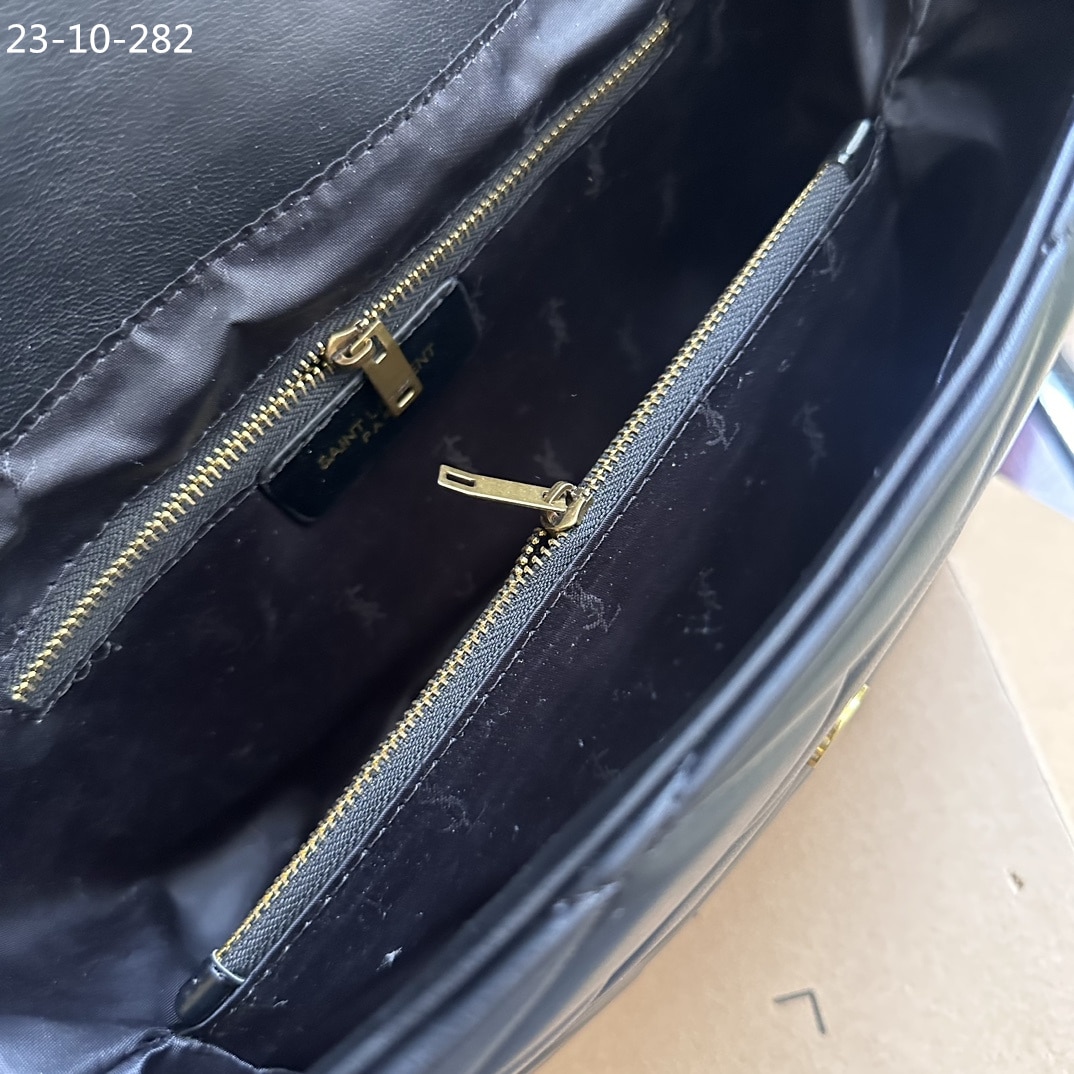 Saint Laurent Puffer Bag Black 33Cm