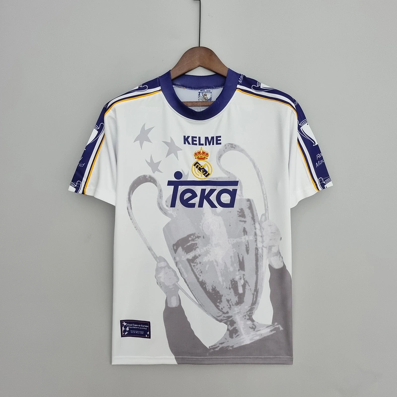 Retro 1997-98 Real Madrid Champions League 7 Champions Commemorative Edition Football jersey retro